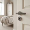 Complete Bari Door Handle Pack - Sashlock - Black Nickel - 76mm / 4-inch Hinges - JE-D8A8-BN
