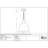 White Gloss Brindley Pendant in Dusk
