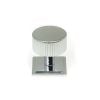 Polished Chrome Judd Cabinet Knob - 32mm (Square)