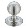 Zoo Hardware Ringed Mortice Knob - Concealed Fix - Solid - Satin Chrome
