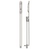 Zoo Hardware Lever action flush bolt - 20 x 305mm - radius - Satin Stainless