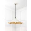 Smooth Brass Flora Pendant in Teasel