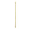 Aged Brass (316) 1.8m T Bar Handle Secret Fix 32mm Ø
