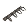 Iron Coat Hook Dotted 4 leg - Pewter