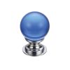 Zoo Hardware Glass Ball Cabinet Knob - Plain 30mm - Brass