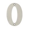 100mm Numerals SSS Finish 100mm Satin Stainless Steel No. 0 - By Frelan Hardware - JSS-0
