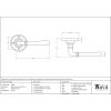 Polished Bronze Newbury Lever on Rose Set - Unsprung