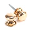 Polished Bronze 49mm Mushroom Mortice/Rim Knob Set