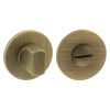 Millhouse Brass WC Turn and Release on 5mm Slimline Round Rose - Yester Bronze