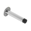 Zoo Hardware Door Stop - Cylinder with Rose 90mm - Face Fix - Chrome