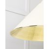 Hammered Brass Hockley Pendant in Teasel