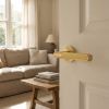 Complete Venice Door Handle Pack - Internal Doors - Satin Brass - 76mm / 3-inch Hinges - JE-F3B-SB