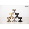 Millhouse Brass Boulton Solid Brass Stepped Mortice Door Knob on Concealed Fix Rose - Satin Brass