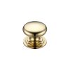 Zoo Hardware Victorian Cupboard Knob 25mm dia. - Brass