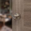 Old English Ripon Door Knob Pack (Lock Set - Horizontal Bathlock, 4" Fire Rated Hinges x3) - Matt Gun Metal
