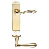 Zoo Hardware Arundel Lever Latch Furniture - Short Plate 175 x 42mm - Brass