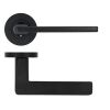 Zoo Hardware Leon lever on rose - Matt Black