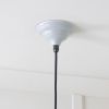 Hammered Brass Hockley Pendant in Birch