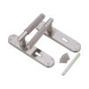 Connaught Knurled Lever on Backplate Lock Satin Nickel