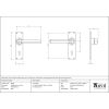 Polished Brass Straight Lever Lock Set