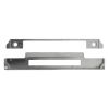 Atlantic DIN Rebate Kit for Fixed Plate Euro Profile, Bathroom Lock, Latch, Euro Deadlock - Satin Stainless Steel