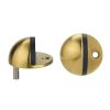 Zoo Hardware Door stop - floor mounted - oval - 45mm - PVD Satin Brass