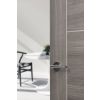 Eco Ocean Door Handle Pack (Latch Set - 3" CE Latch, 4" Fire Rated Hinges x3) - Satin Chrome/Polished Chrome