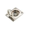 Ring Pull Square Flush Polished Nickel