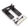 Victorian Scroll Bathroom Lever Handle 150mm Matt Black
