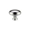 Zoo Hardware Oval Cupboard Knob 32mm dia - Chrome