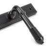 Aged Bronze Reeded Slimline Lever Latch Set
