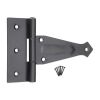 Decorative 4" Hinge Black