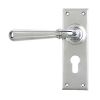 Polished Chrome Newbury Lever Euro Lock Set