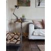 Pewter Rectangular Log Holder