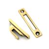 Aged Brass Locking Art Deco Fastener - RH