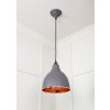 Hammered Copper Brindley Pendant in Bluff