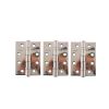 Atlantic Ball Bearing Hinges Grade 13 Fire Rated 4" x 3" x 3mm set of 3 - Polished Stainless Steel