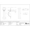 Beeswax Slim Bean Thumblatch