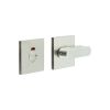 CR-803 Satin Stainless Steel Thumb Turn & Lock Square Rose w/ Indicator - By Frelan Hardware - CR-803BK7SSS