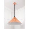 White Gloss Hockley Pendant in Copper
