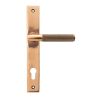 Polished Bronze Brompton Slimline Lever Espag. Lock Set