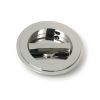 Polished Marine SS (316) 75mm Art Deco Round Pull - Privacy Set