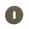 Tupai Rapido 5S Line Key Escutcheons on 5mm Slimline Round Rose - Titanium (Pair)