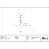 Black 3¼" HL Hinge (pair)