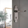 Oakley Lever on Backplate Lock Black Nickel