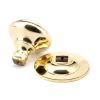 Polished Brass Round Centre Door Knob