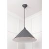 White Gloss Hockley Pendant in Bluff