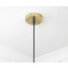 Smooth Brass Flora Pendant