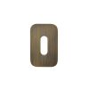 Zoo Hardware Standard Profile Escutcheon - Rosso Mini Squircle - 50 x 32 x 3 - Antique Brass