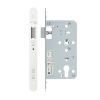 Zoo Hardware 2 Piece - DIN latch - backset 60mm - radius - White